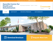 Tablet Screenshot of danvillehealthandrehab.com